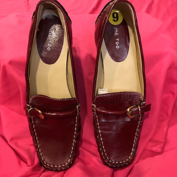 Red Me Too Loafer with Gold Buckle - Picture 3 of 9